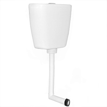 Бачок средний ПЛАСТИК в комплекте с арматурой и трубой 160х310х340 (ЭКОНОМ), 12649 фото  в интернет-магазине Санкомп