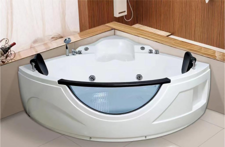 Ванна акриловая угловая гидромассажная для двух персон 1550х1550х750 мм, 21953 фото  в интернет-магазине Санкомп