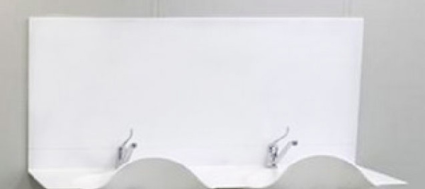 Фартук для хирургической раковины 1600х750 мм фото  в интернет-магазине Санкомп