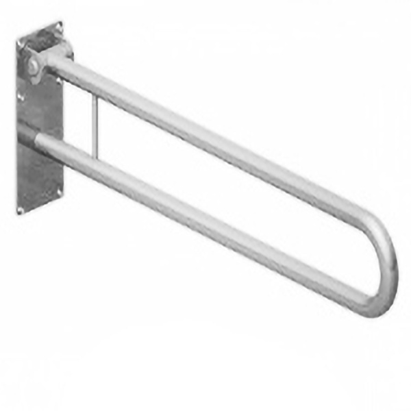 Поручень настенный подъёмный из нержавеющей стали 840х100х250, 04077 фото  в интернет-магазине Санкомп