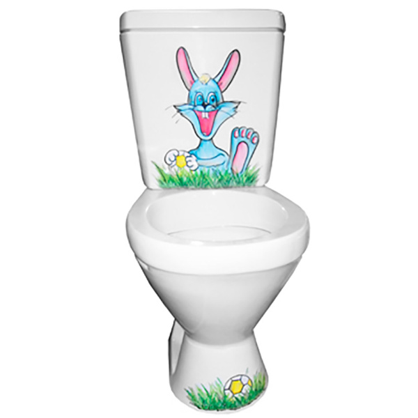 Унитаз-компакт детский с косым выпуском с рисунком (580х300х670(340), 9274 фото  в интернет-магазине Санкомп