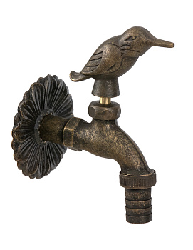 Кран поливочный Ду 15 бронза 20742 фото  в интернет-магазине Санкомп