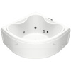 Ванна акриловая угловая гидромассажная с каркасом 1350х1350 мм, 21916 фото  в интернет-магазине Санкомп