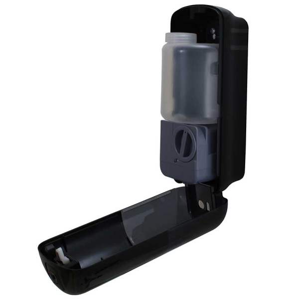 Дозатор сенсорный для жидкого мыла пластиковый АВТОМАТ 500 мл (питание универсальное) ЧЕРНЫЙ, 25336 фото  в интернет-магазине Санкомп