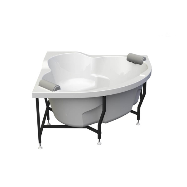 Ванна акриловая угловая гидромассажная с каркасом 1400х1400 мм, 21919  фото  в интернет-магазине Санкомп