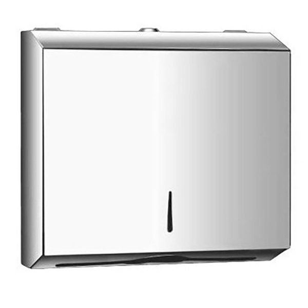 Диспенсер для листовых полотенец V-сложения из нержавеющей стали, Глянцевый, 538 фото  в интернет-магазине Санкомп