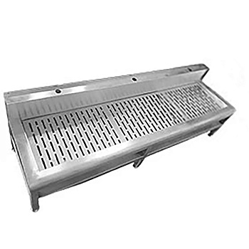 Ногомойка со съемной решеткой с ТРЕМЯ отверстиями под смеситель 1800x530х551 мм, 27140 фото  в интернет-магазине Санкомп