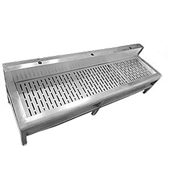 Ногомойка со съемной решеткой с ТРЕМЯ отверстиями под смеситель 1800x530х551 мм, 27140 фото  в интернет-магазине Санкомп