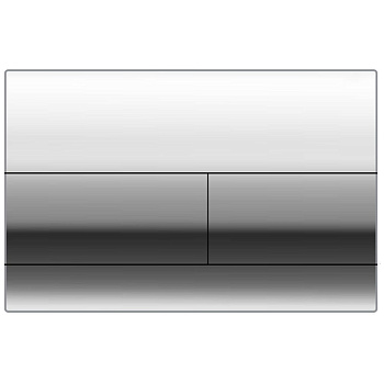 Кнопка смыва двойная, пластик, хром 22461 фото  в интернет-магазине Санкомп