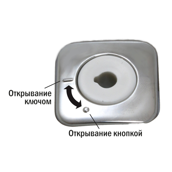 Диспенсер для листовых полотенец тип сложения полотенец-Z (вмещает 3 пачки) БЕЛЫЙ, 24714 фото  в интернет-магазине Санкомп