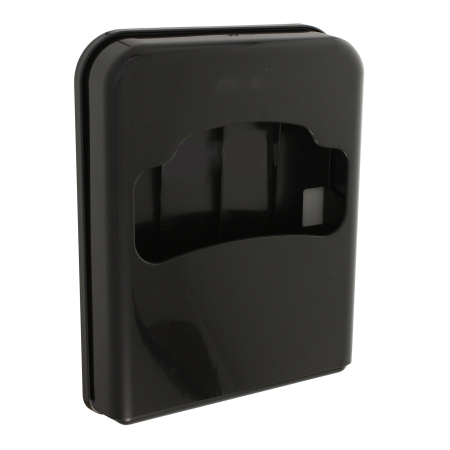 Диспенсер гигиенических покрытий для унитаза выполнен из чёрного пластика, 21180 фото  в интернет-магазине Санкомп