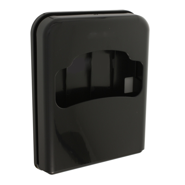 Диспенсер гигиенических покрытий для унитаза выполнен из чёрного пластика, 21180 фото  в интернет-магазине Санкомп