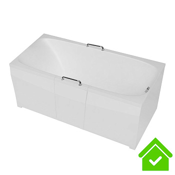 Ванна для инвалидов и пожилых с дверцей лежачая с дверцей 1500х700х660 мм СЛИВ СПРАВА, 21199 фото  в интернет-магазине Санкомп