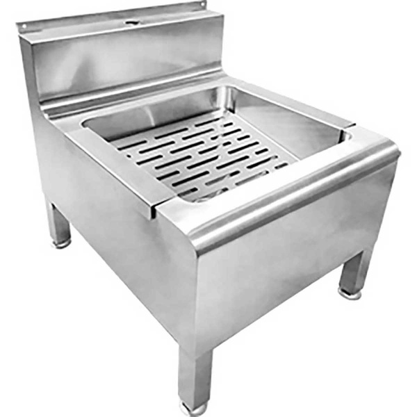 Мойка для обуви со съемной решеткой с отверстием под смеситель 500х590х551 мм, 16379 фото  в интернет-магазине Санкомп