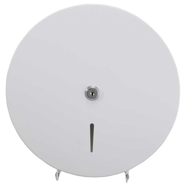 Диспенсер для туалетной бумаги из нержавеющей стали для рулонов до 240 мм, Белый, 25366  фото  в интернет-магазине Санкомп