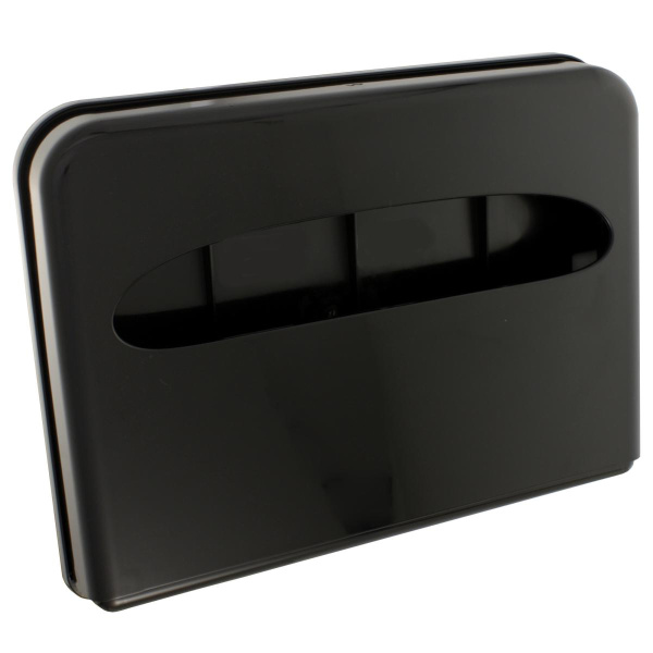 Диспенсер для покрытий на унитаз пластиковый 1/2 сложения Черный, 21205 фото  в интернет-магазине Санкомп