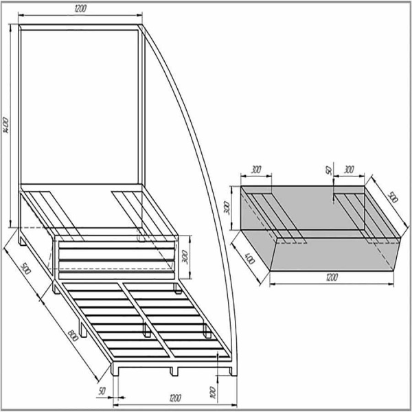 Мойка металлическая для чистки обуви с поддоном  (По чертежам заказчика), 19928 фото  в интернет-магазине Санкомп