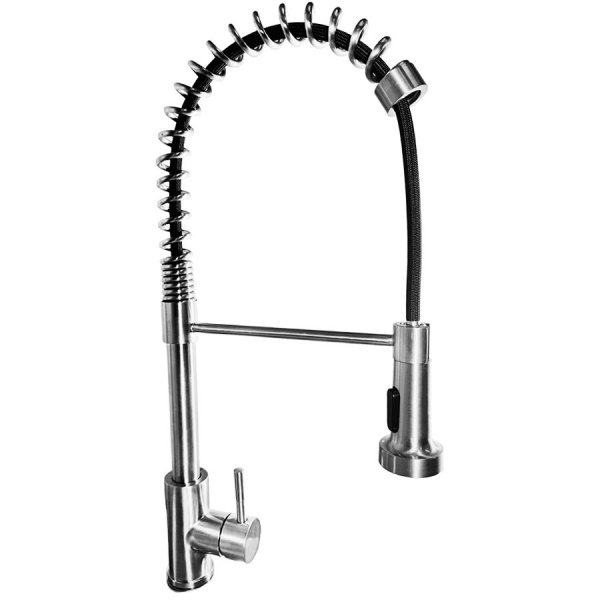 Смеситель с душирующим устройством настольный из нержавеющей стали, 23848 фото  в интернет-магазине Санкомп