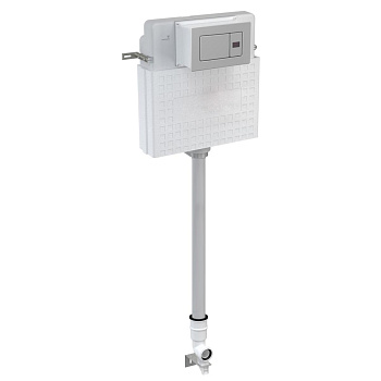 Инсталляция для напольных унитазов 9 литров в комплекте с кнопкой СЕНСОР ИЗ НЕРЖАВЕЙКИ (125х510х480) фото 