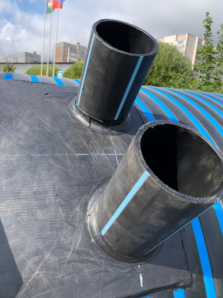 Колодец кабельный цельносварной СВТ ПЭ, DN 1000 мм, Н-1250 мм, горловина Ø680 мм Н-250 мм, ПЭ крышка фото в интернет-магазине Санкомп