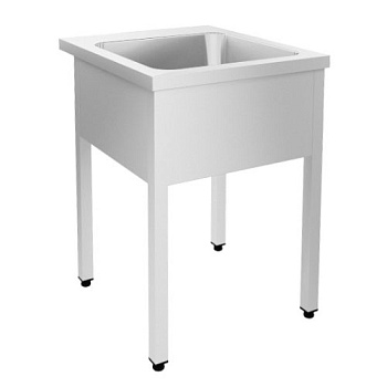 Хирургическая мойка 1х секционная из нержавейки, чаша 400х400х250 мм AISI 304, 500х500х870 мм, 22279 фото  в интернет-магазине Санкомп